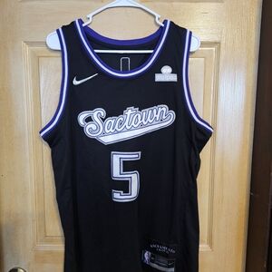 Black and Purple Sactown Basketball Jersey
